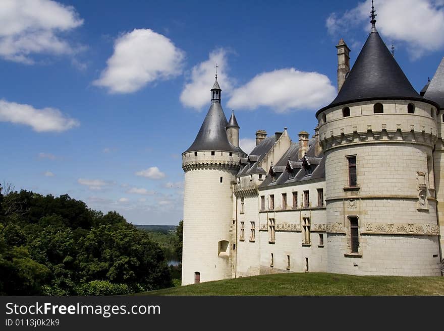 Chateau Chambord in the Loire Valley in France. Chateau Chambord in the Loire Valley in France