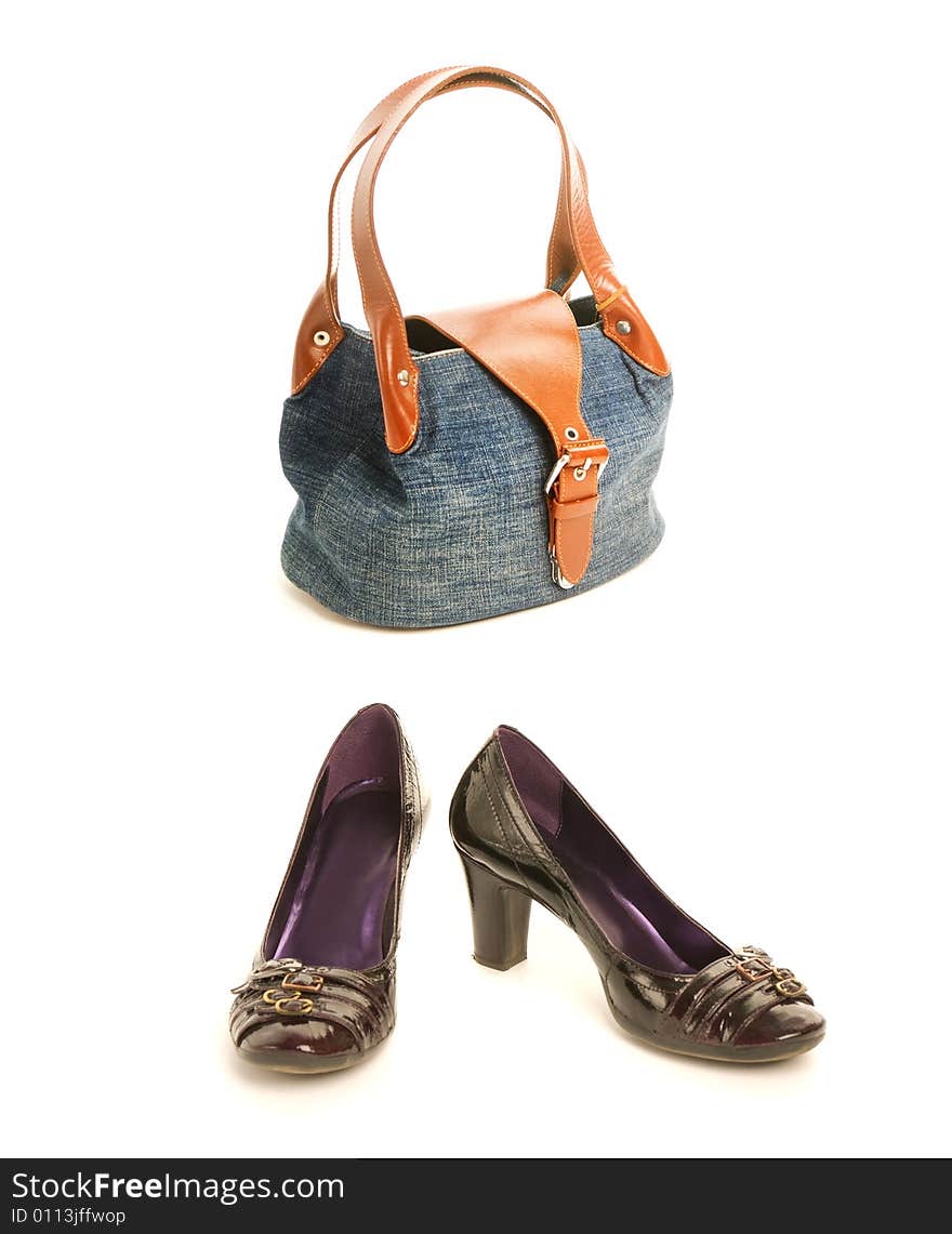 Shoes With Handbag