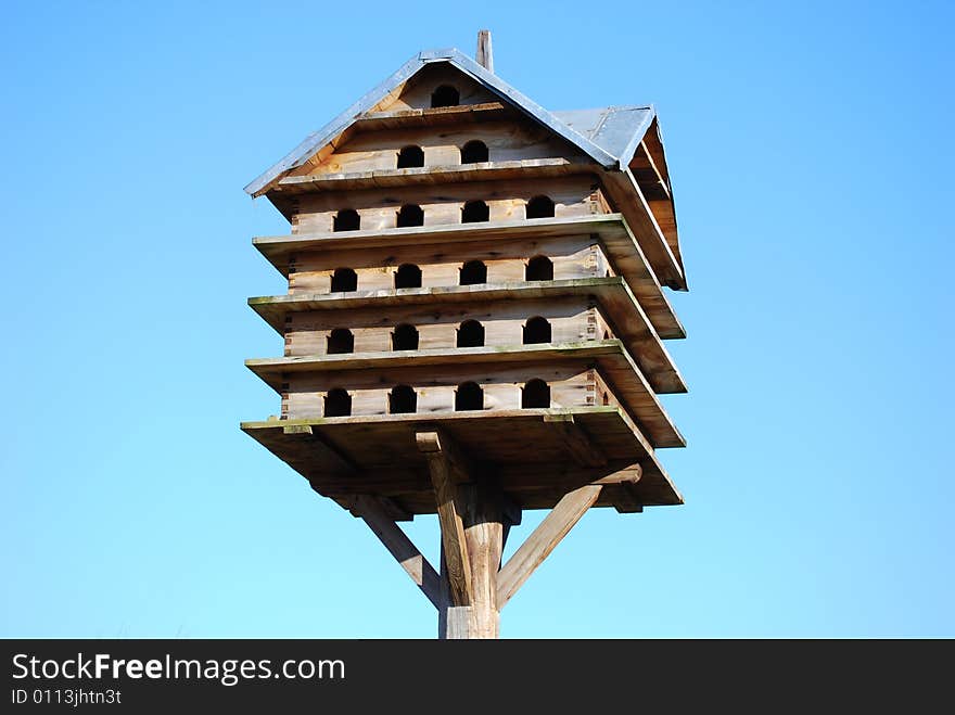 Big wooden pigeon loft