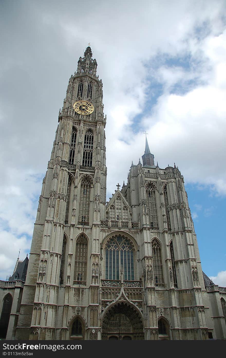 Main cathedral  in Antwerp, Belgium. Main cathedral  in Antwerp, Belgium