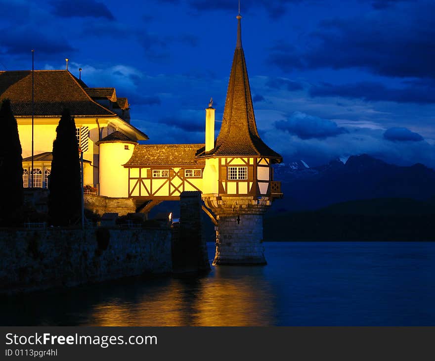 A romantic lakeside castle, Schloss Oberhofen dates back to 12th century although suffered plenty of additions during the centuries of its history. It is situated on the shore of Lake Thunersee, close to the city of Thun, in Bern canton. The castle is currently an outpost of the Bernese History Museum. A romantic lakeside castle, Schloss Oberhofen dates back to 12th century although suffered plenty of additions during the centuries of its history. It is situated on the shore of Lake Thunersee, close to the city of Thun, in Bern canton. The castle is currently an outpost of the Bernese History Museum.