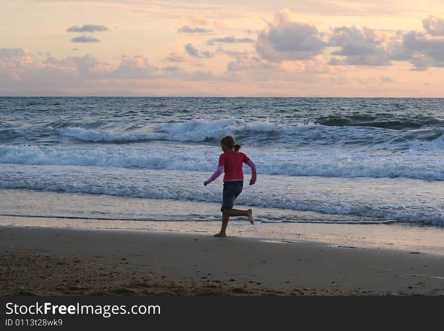 Run on the beach