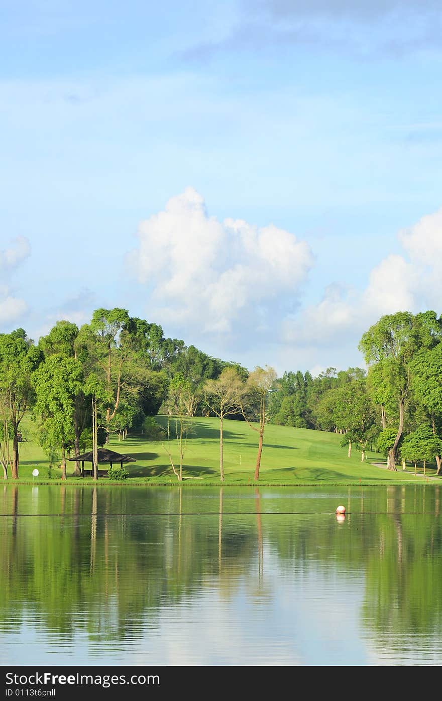 Peaceful greenery landscape with nice reflection. Peaceful greenery landscape with nice reflection