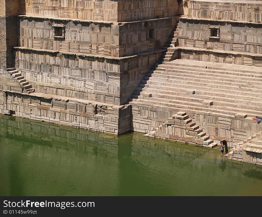 Chittorgarh citadel ruins in Rajasthan, India