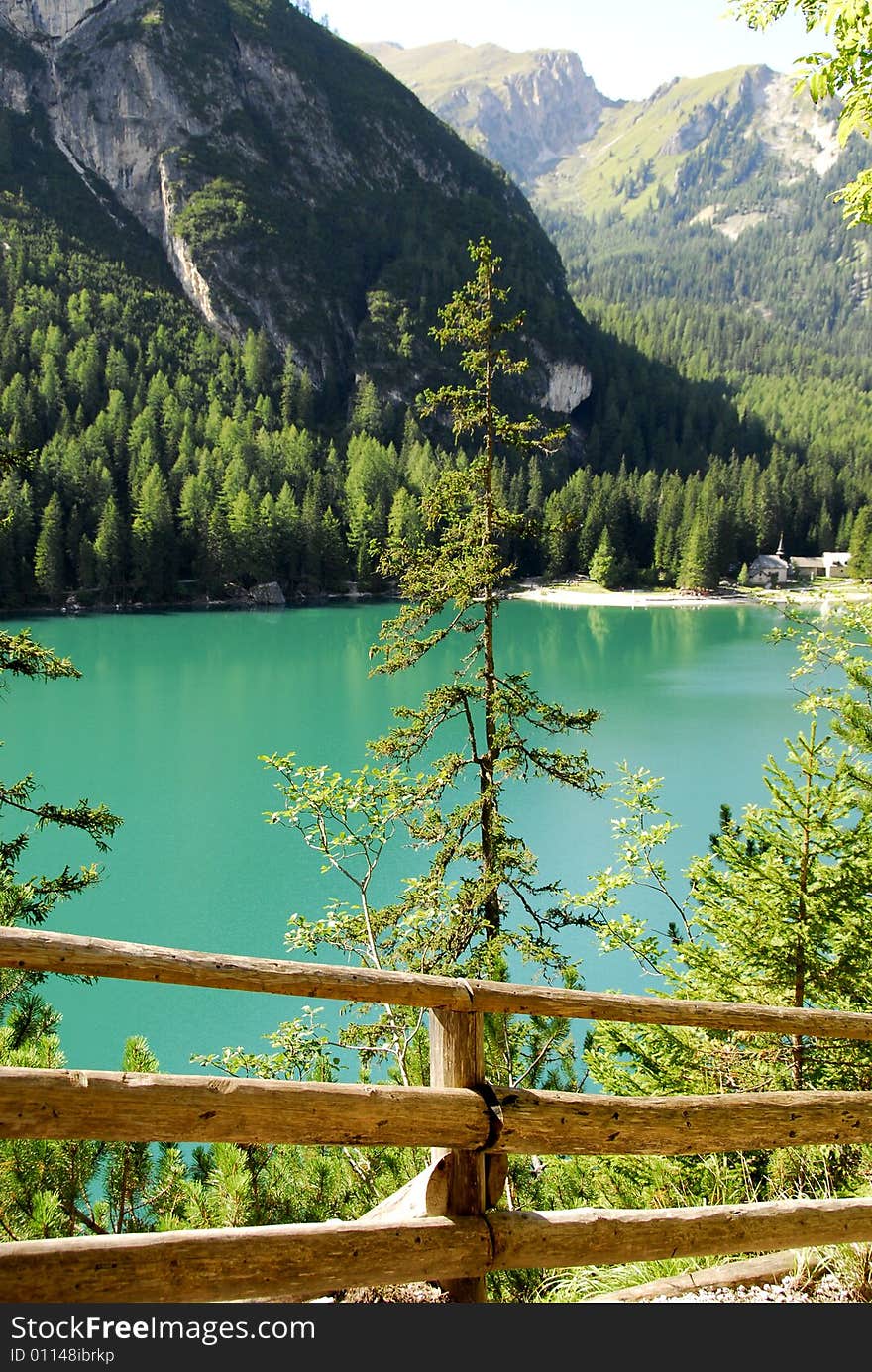 Valley in the Dolomites mountain in italy. Valley in the Dolomites mountain in italy