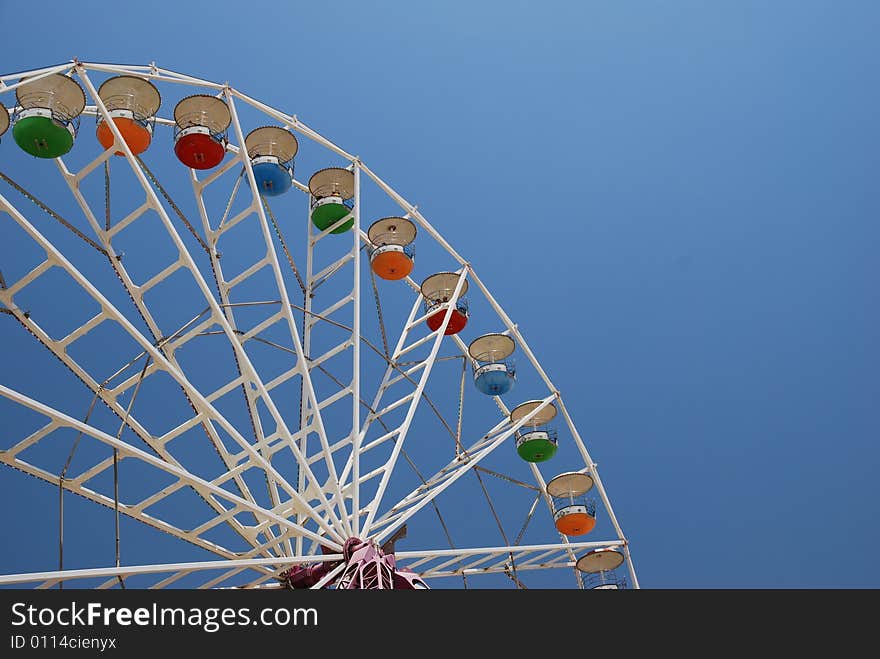 The survey wheel in play park atraktsion in superlend