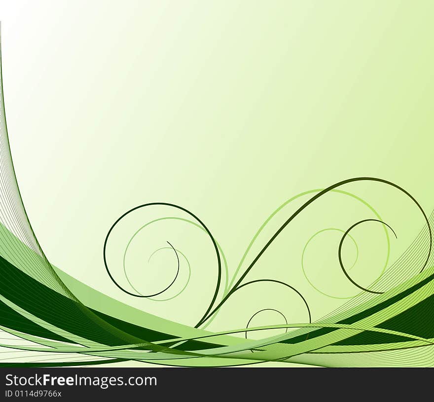 Floral abstract background vector design