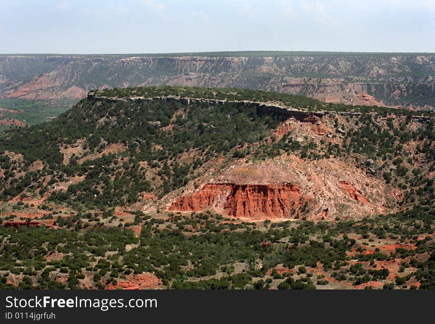 Rock formation at the Palo Duro Canyon in Texas. Rock formation at the Palo Duro Canyon in Texas.