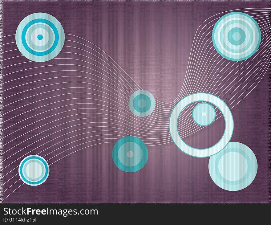 A grungy background with trendy circles. A grungy background with trendy circles.