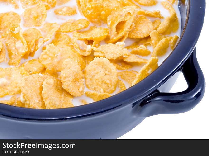 Bowl Of Cornflakes With Milk