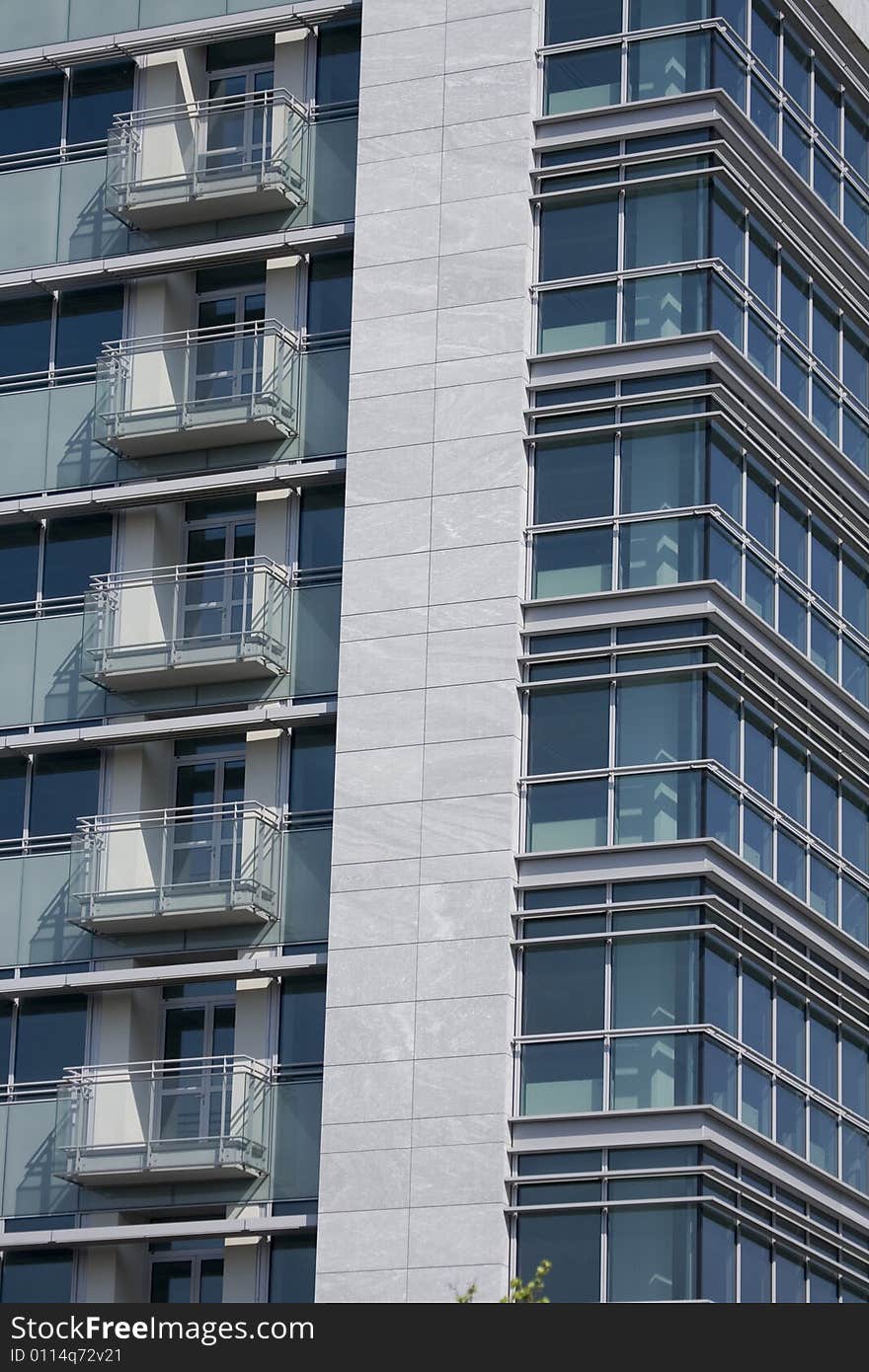 Image of a modern business building. Image of a modern business building