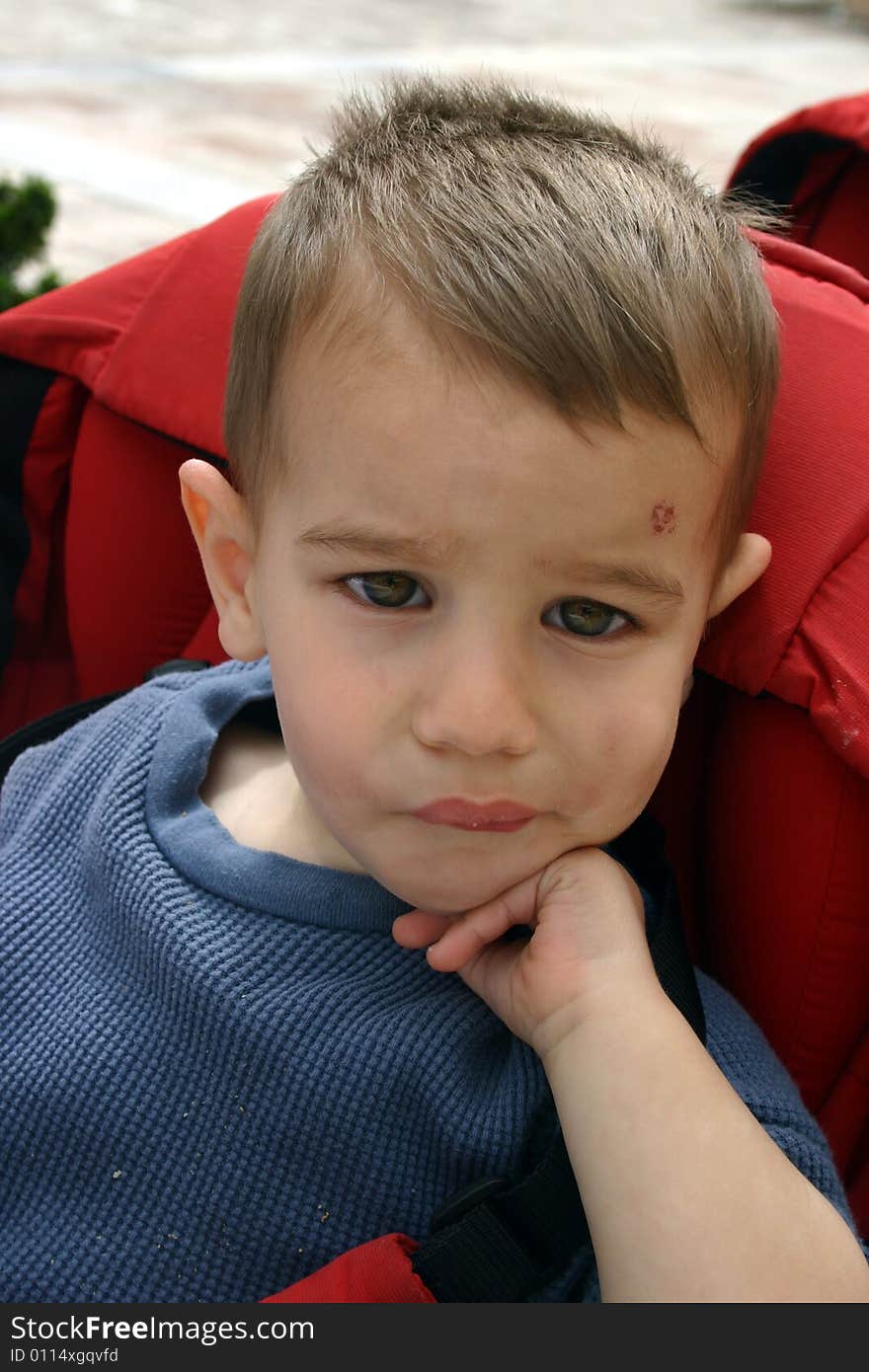 A boy making expressions for the camera. A boy making expressions for the camera.