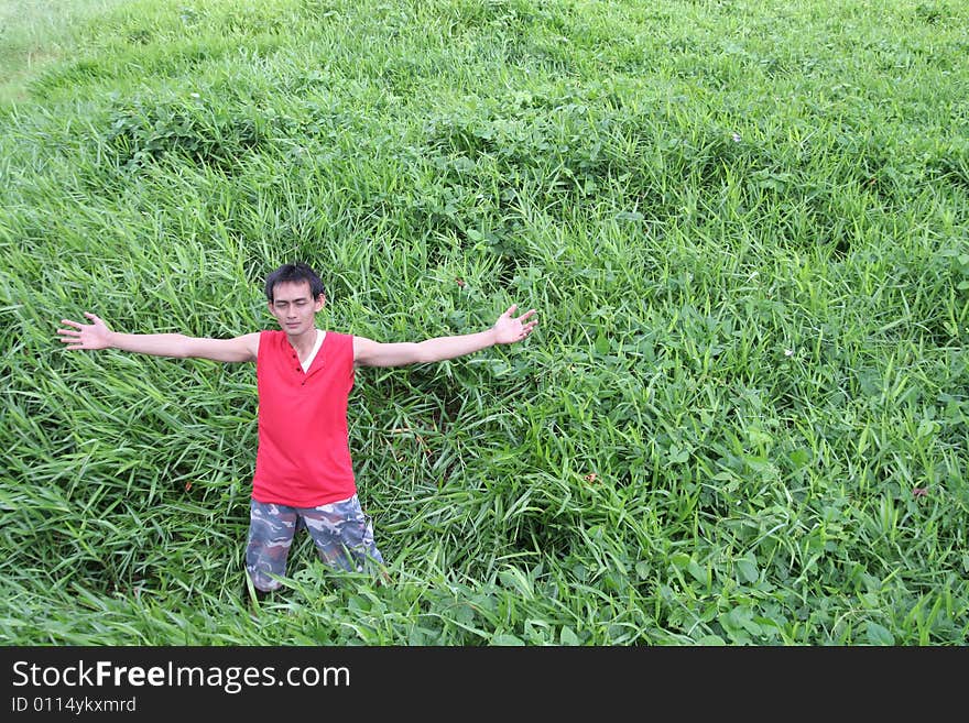 Man In The Green Field