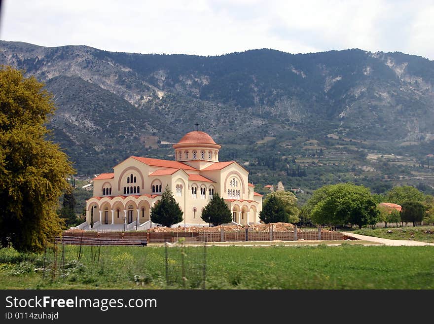 The monastary of St. Gerasimos on the Greek Island Kefalania.