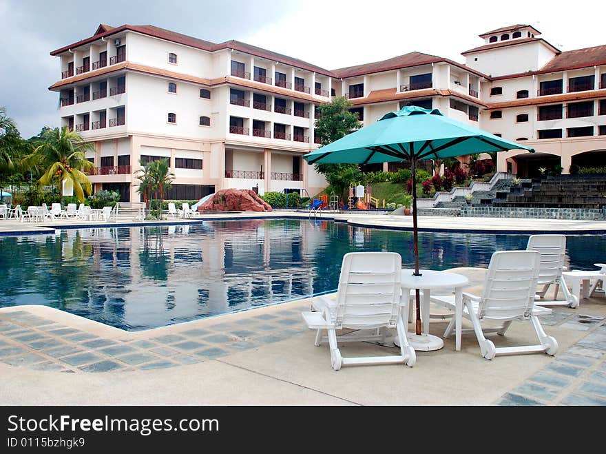 View of swimming pool image at the resorts