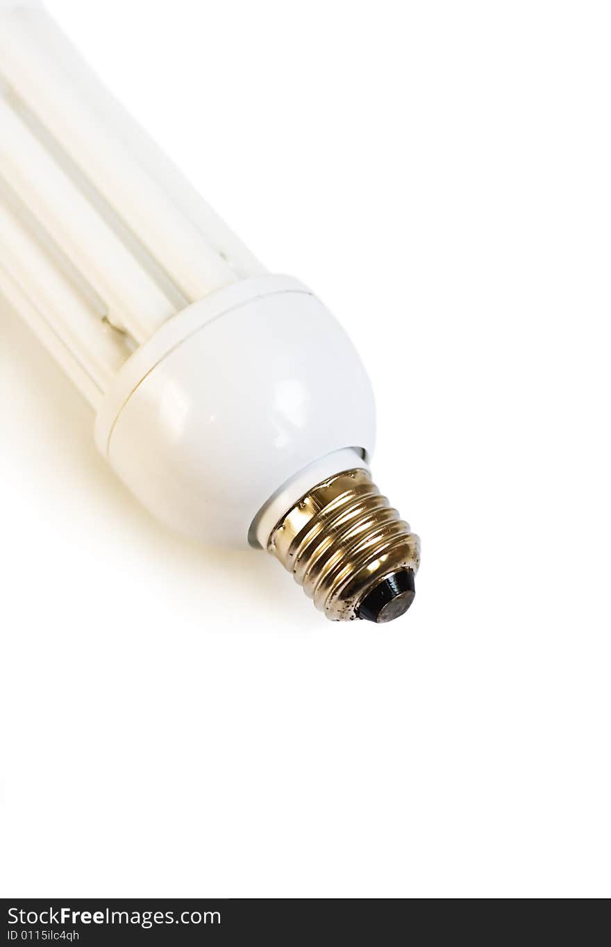 White bulb isolated on white for your design