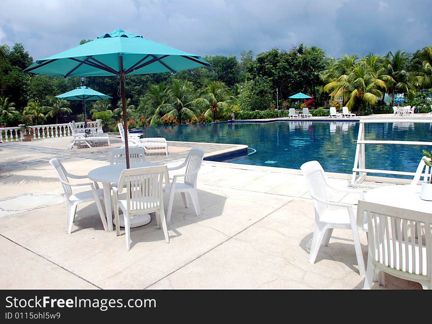 View of swimming pool image at the resorts