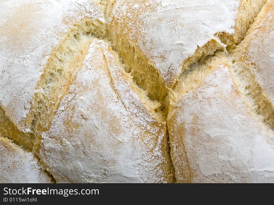 Close up of baked challah bread. Close up of baked challah bread