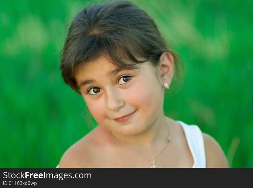 Shot of smiling little girl