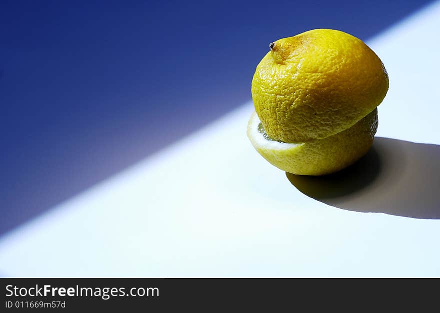 Photo of fresh and tasty lemon. Photo of fresh and tasty lemon