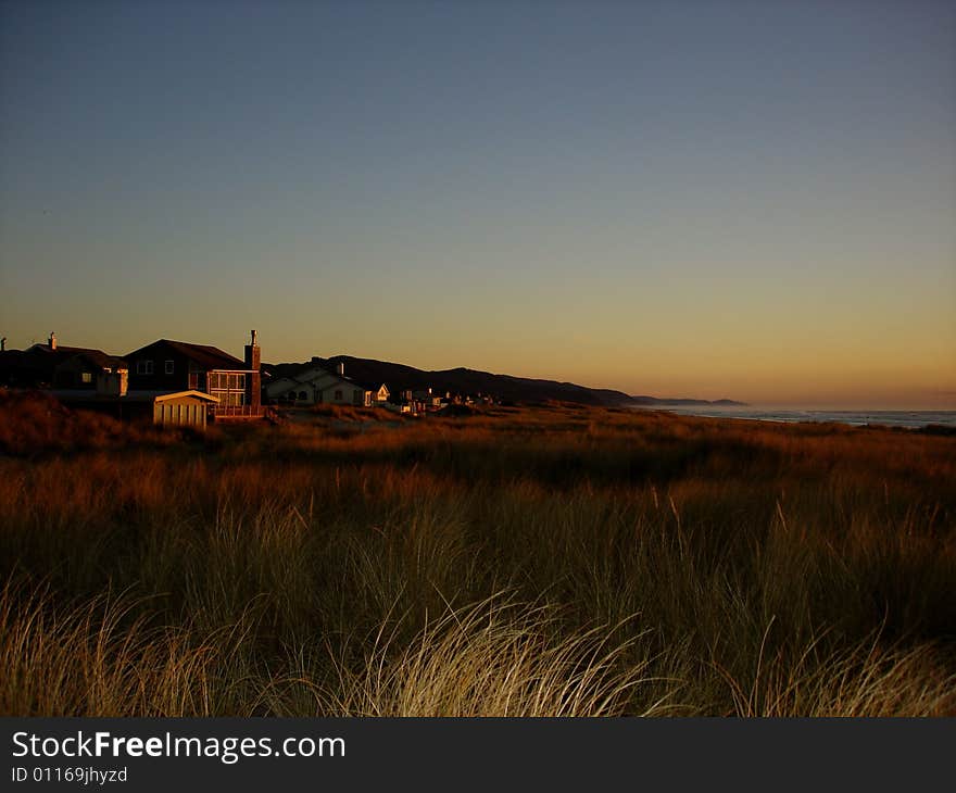 A breathtaking image of the Oregon Coast taken at sunset. A breathtaking image of the Oregon Coast taken at sunset.