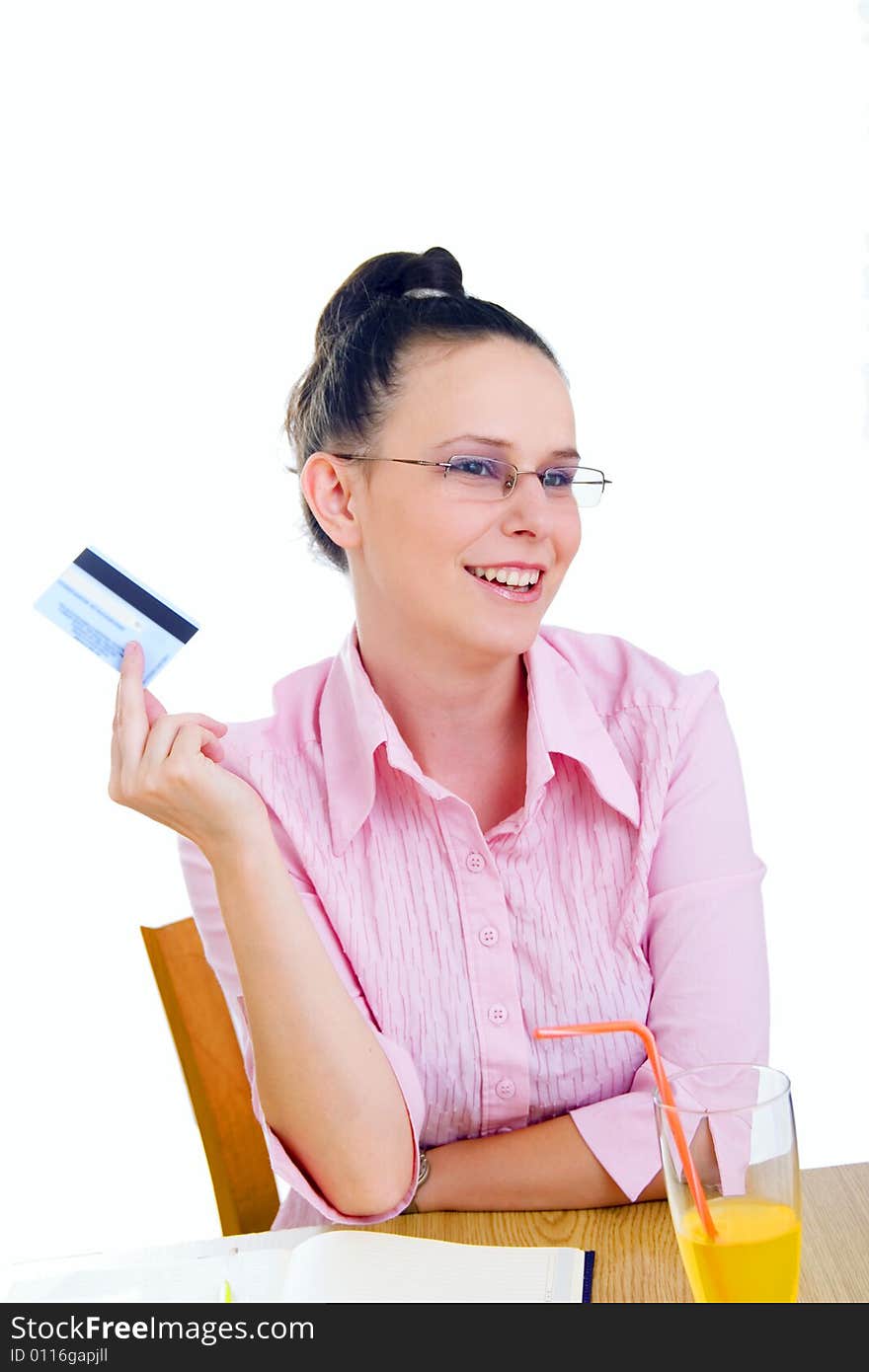 Young Businesswoman With Credit Card