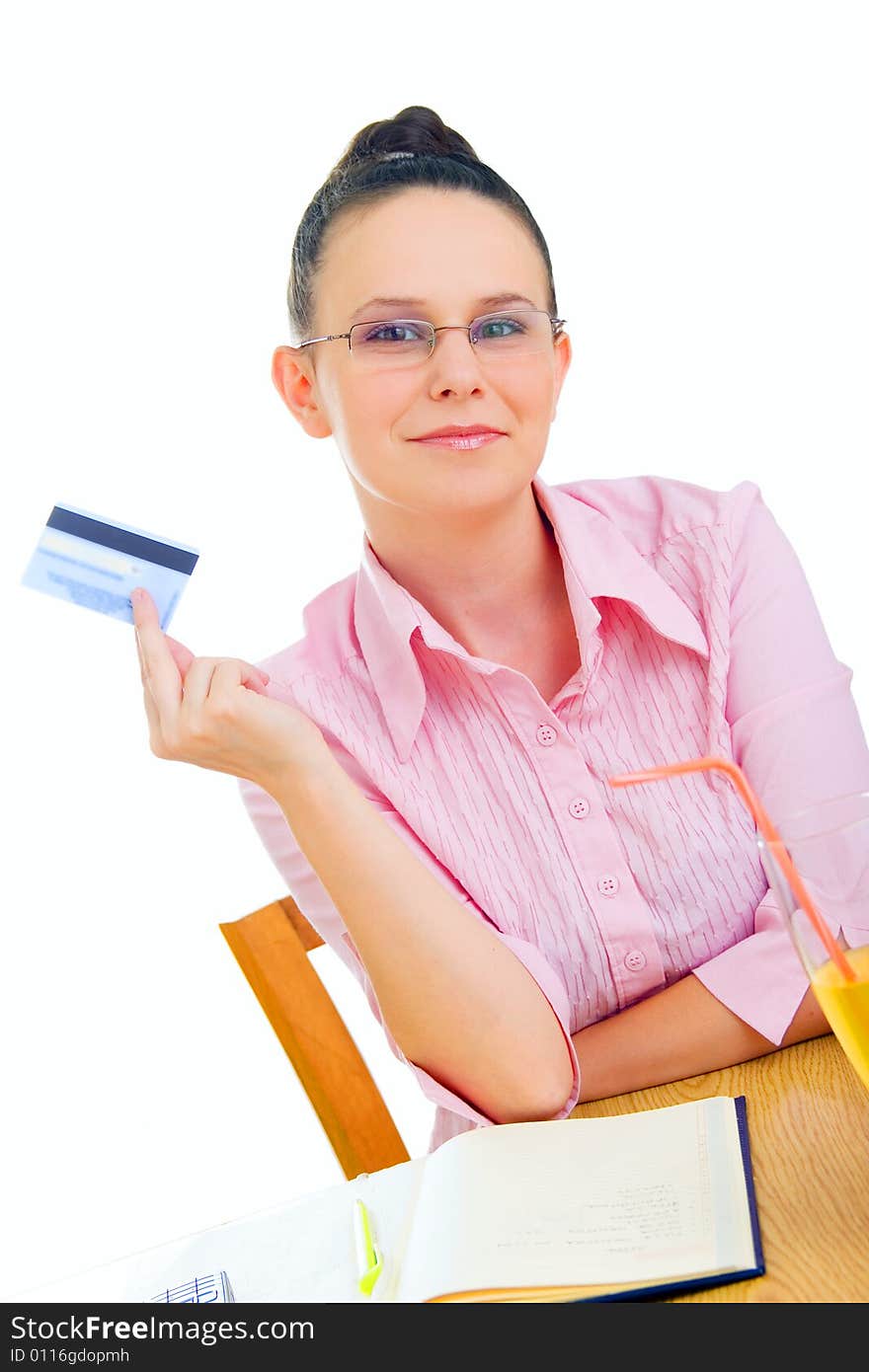 Young Businesswoman With Credit Card