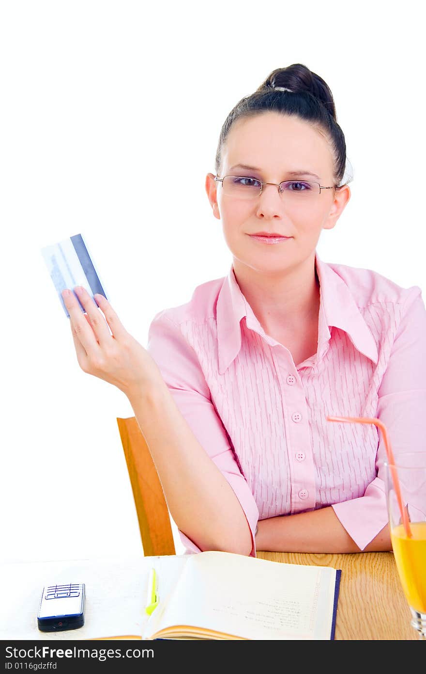 Young Businesswoman With Credit Card