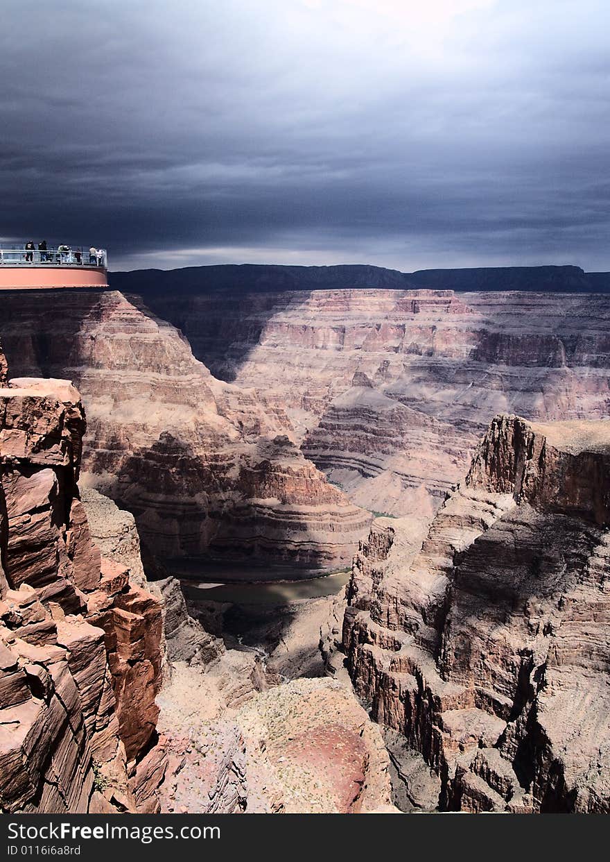 An evocative image of the Grand Canyon, with a beautiful and dramatic light. An evocative image of the Grand Canyon, with a beautiful and dramatic light.