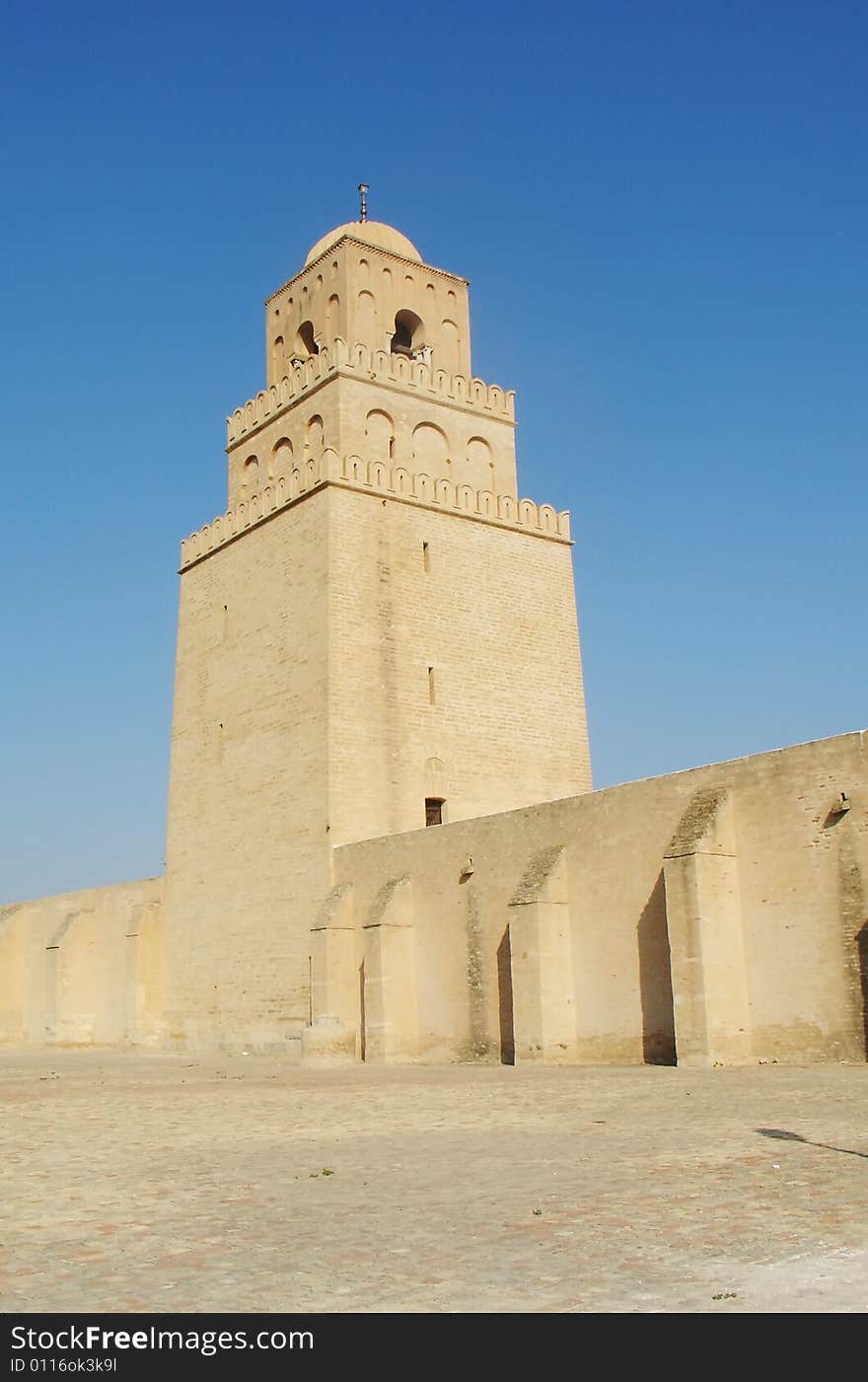 Great mosque in Kairouan  in Tunisia