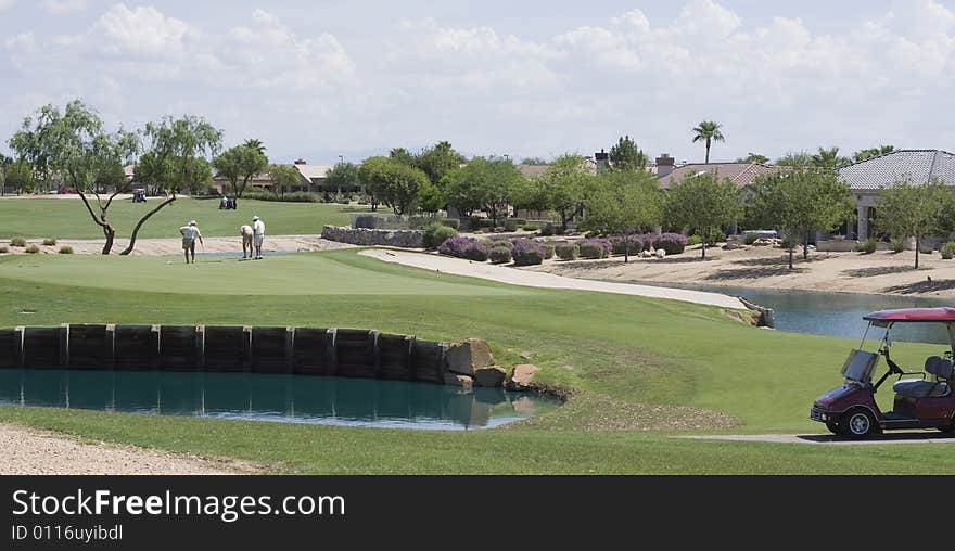 Players On The Golf Course