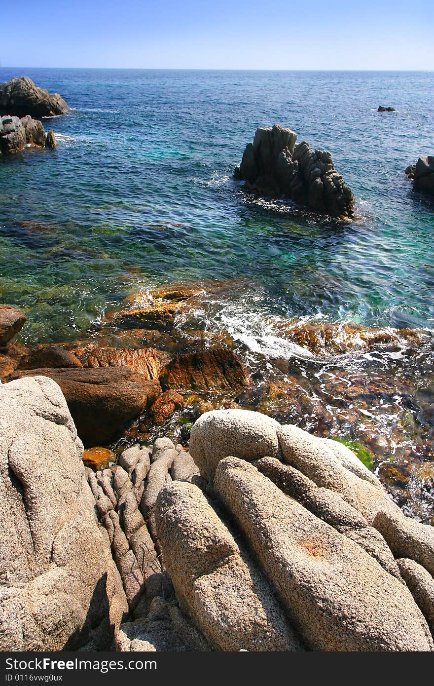 Morning on the sea, Spain. Morning on the sea, Spain