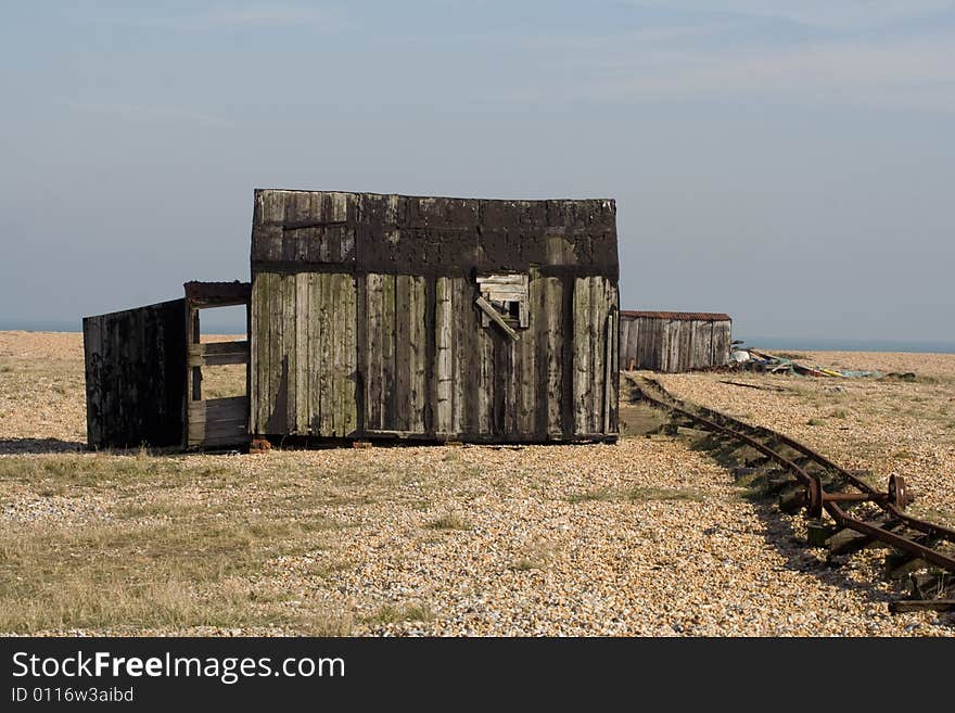 Dungeness Shack and Tracks