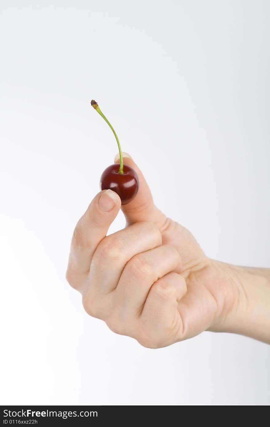 Cherry in the hand