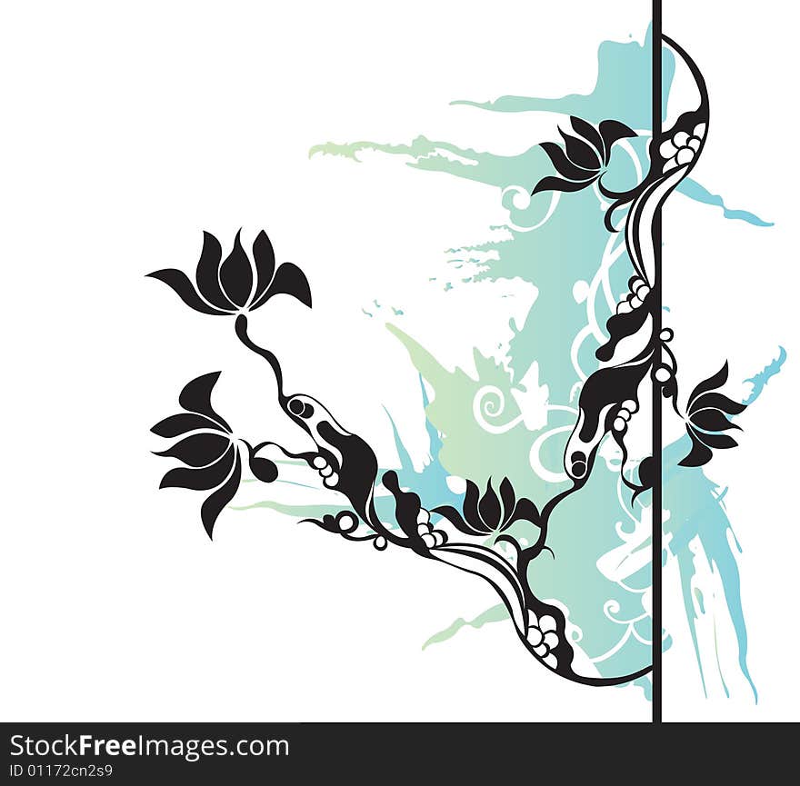 Illustration of a decorative background