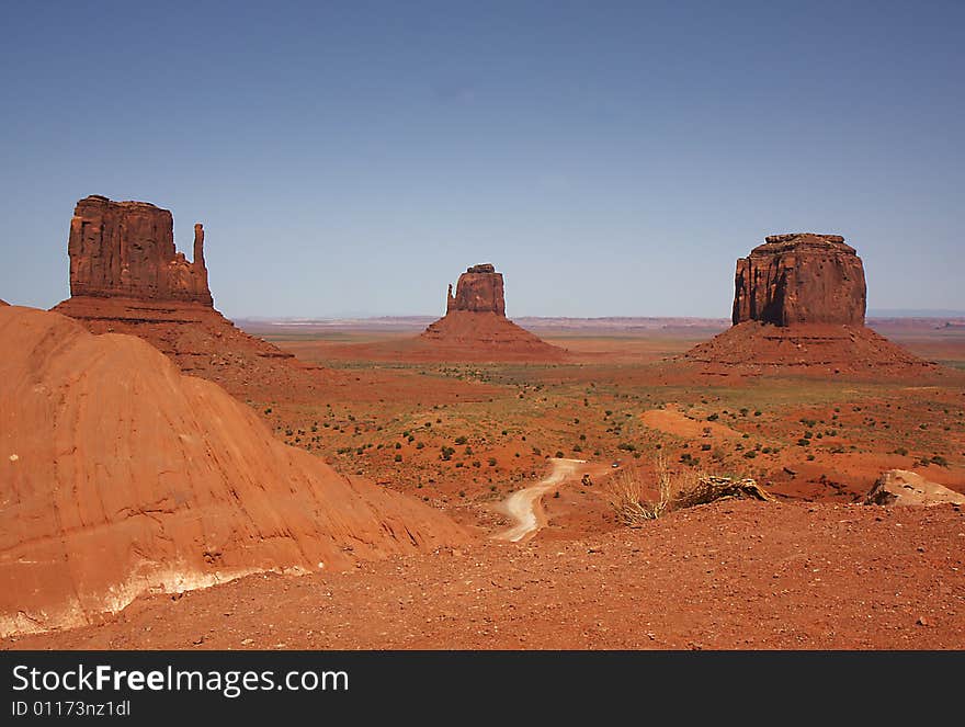 View o Monument Valley panorama. View o Monument Valley panorama