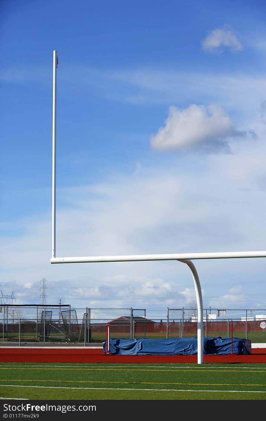 A new astro turf foot ball field. A new astro turf foot ball field