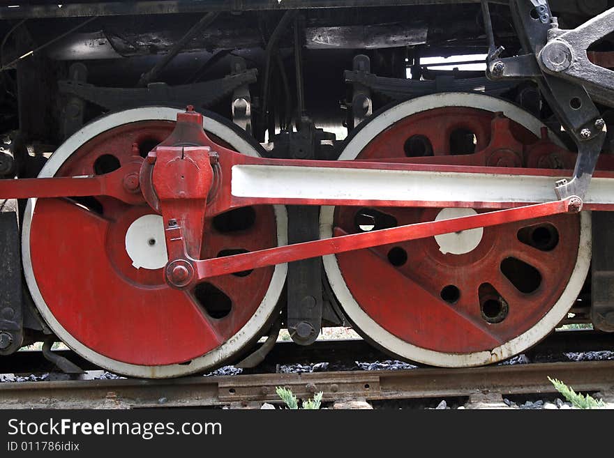 Wheel of the vapour train