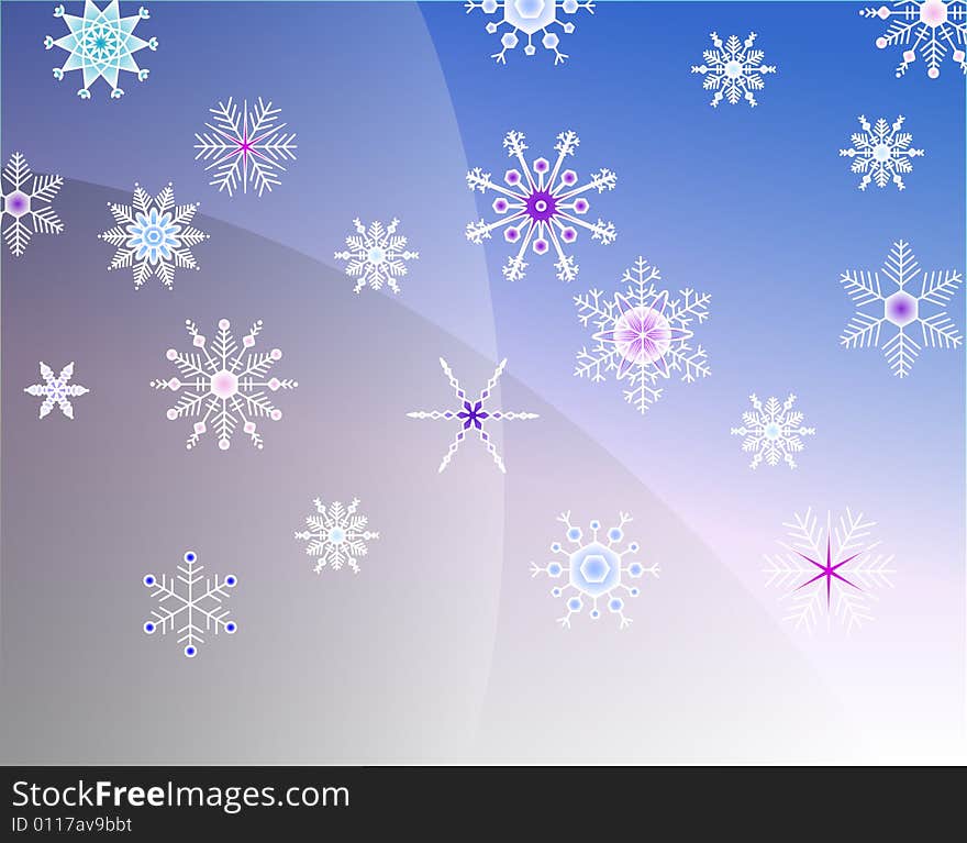 Background with snowflakes