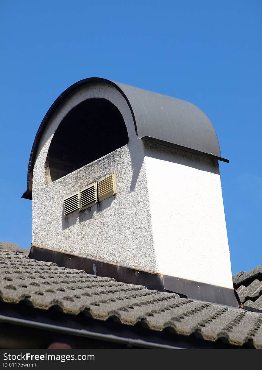 A particular shot of a modern roof in tyroler style. A particular shot of a modern roof in tyroler style