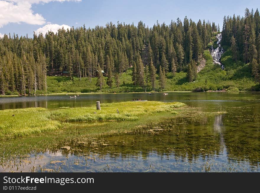 Idylic lake view