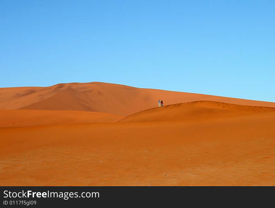 Namib desert, red dunes, Sossusvlei, Namibia. Namib desert, red dunes, Sossusvlei, Namibia