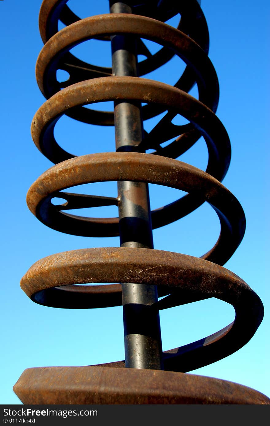 Farm machine spiral detail