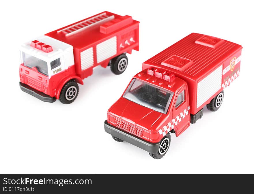 Two Toy Fire Machines