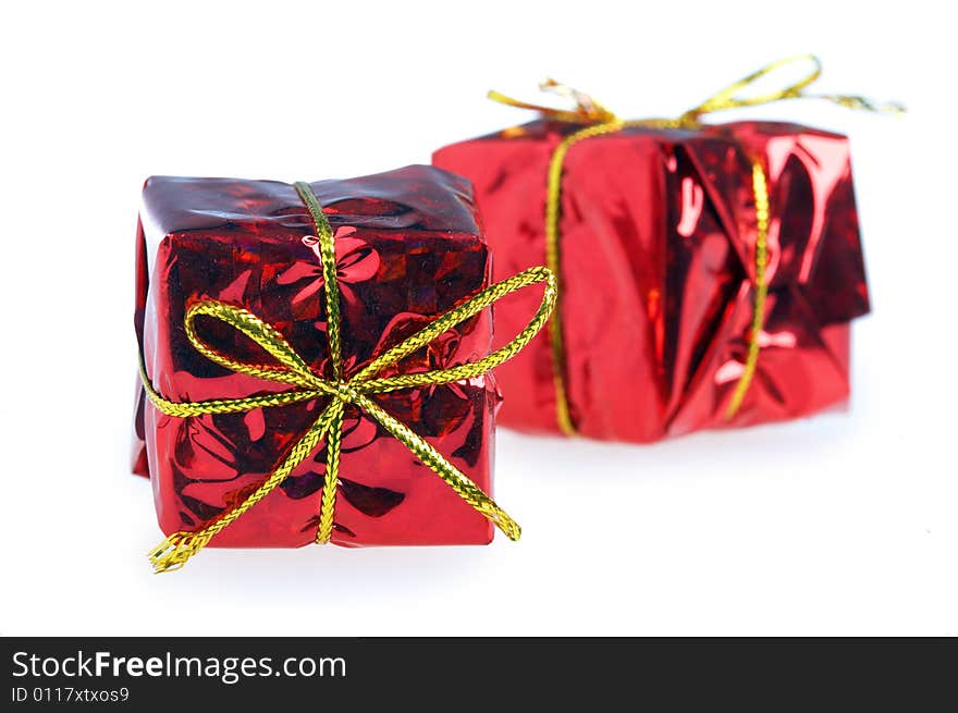 Gift box isolated on white background