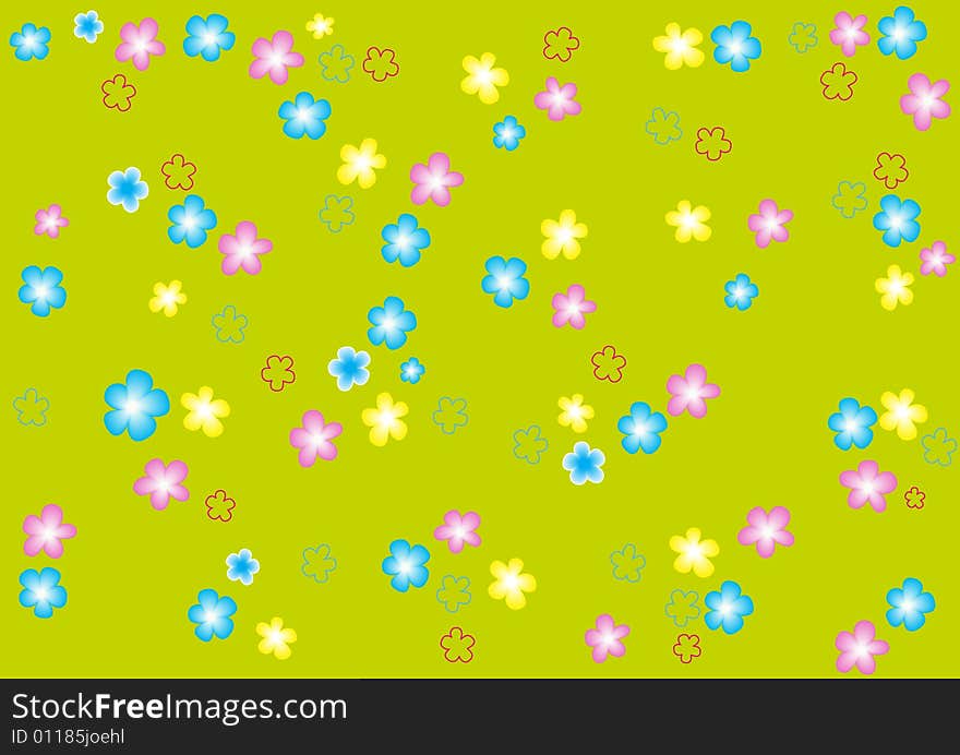 Abstract Flower Background