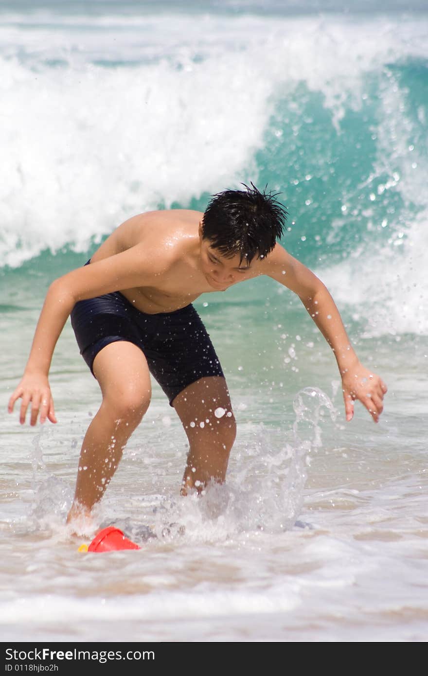 Boy On A Beach