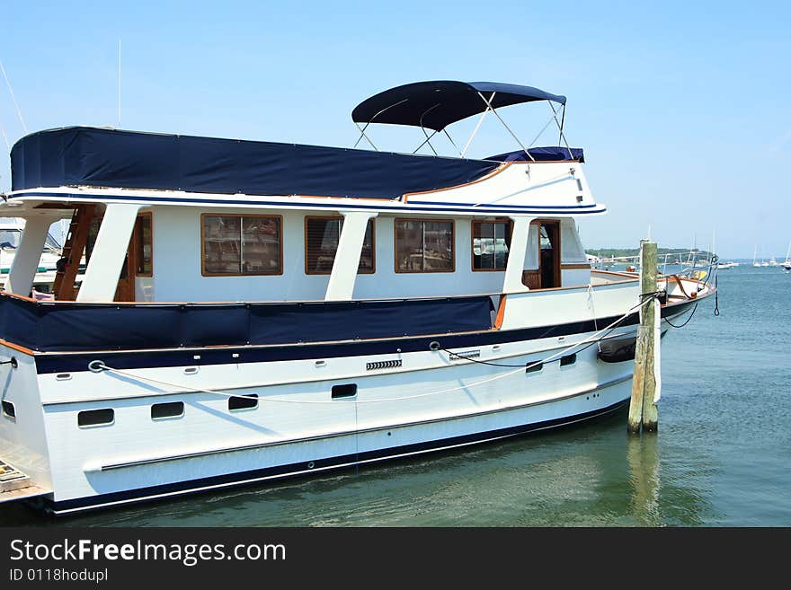 Docking for a stay in Sag Harbor, Long Island. Docking for a stay in Sag Harbor, Long Island