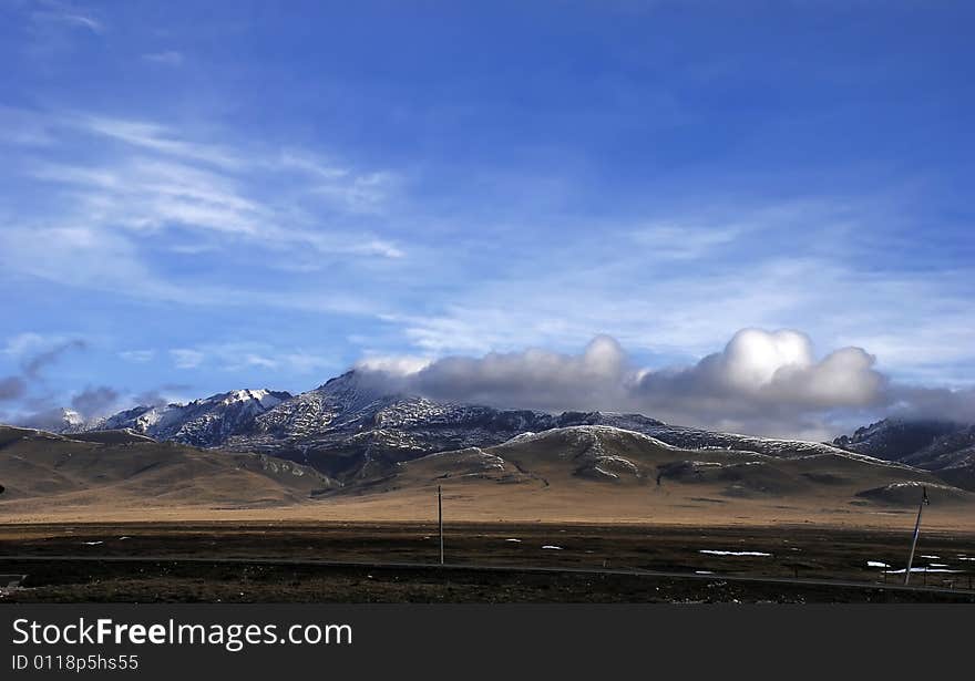 Beautiful Plateau And Blue Color Sky