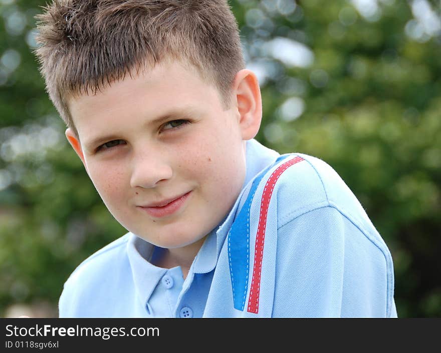 Shot of a teenage boy looking thoughtful